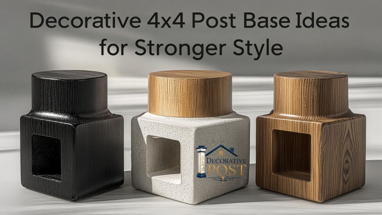 Decorative 4x4 Post Base Ideas for Stronger Style