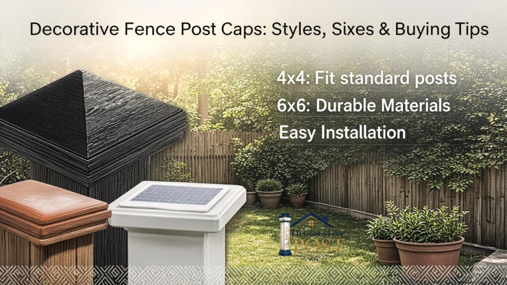 Decorative Fence Post Caps Styles, Sizes & Buying Tips