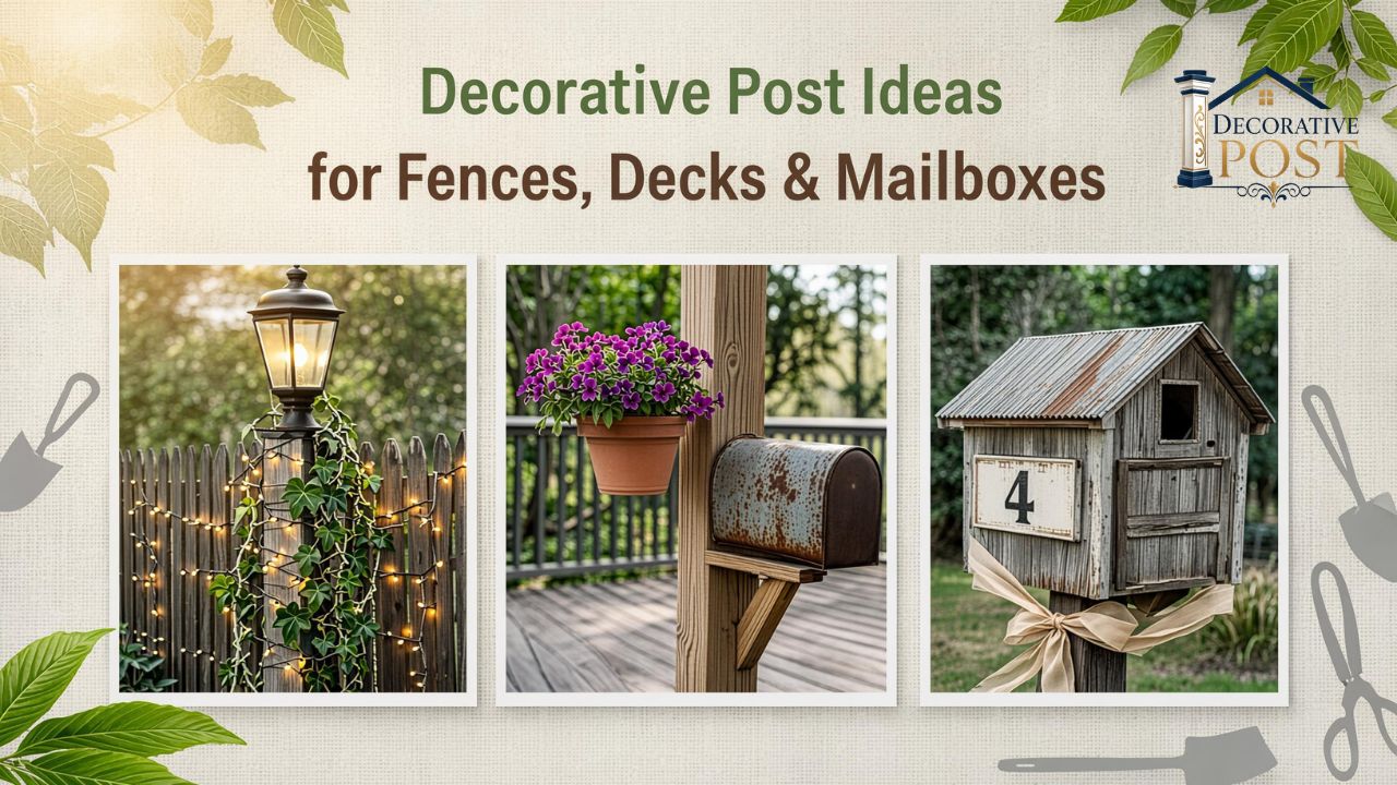 Decorative Post Ideas for Fences, Decks & Mailboxes