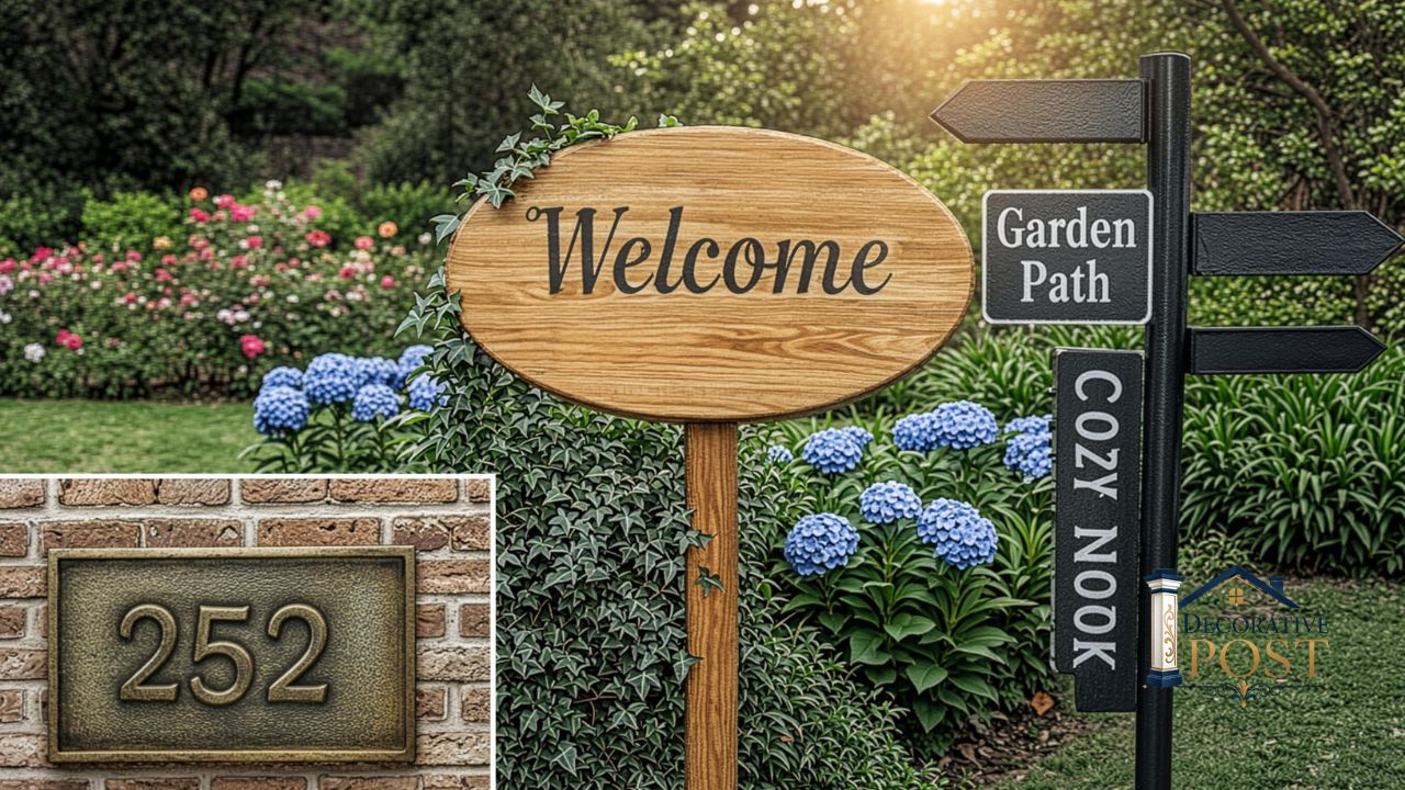 Decorative Sign Post Ideas for Curb Appeal