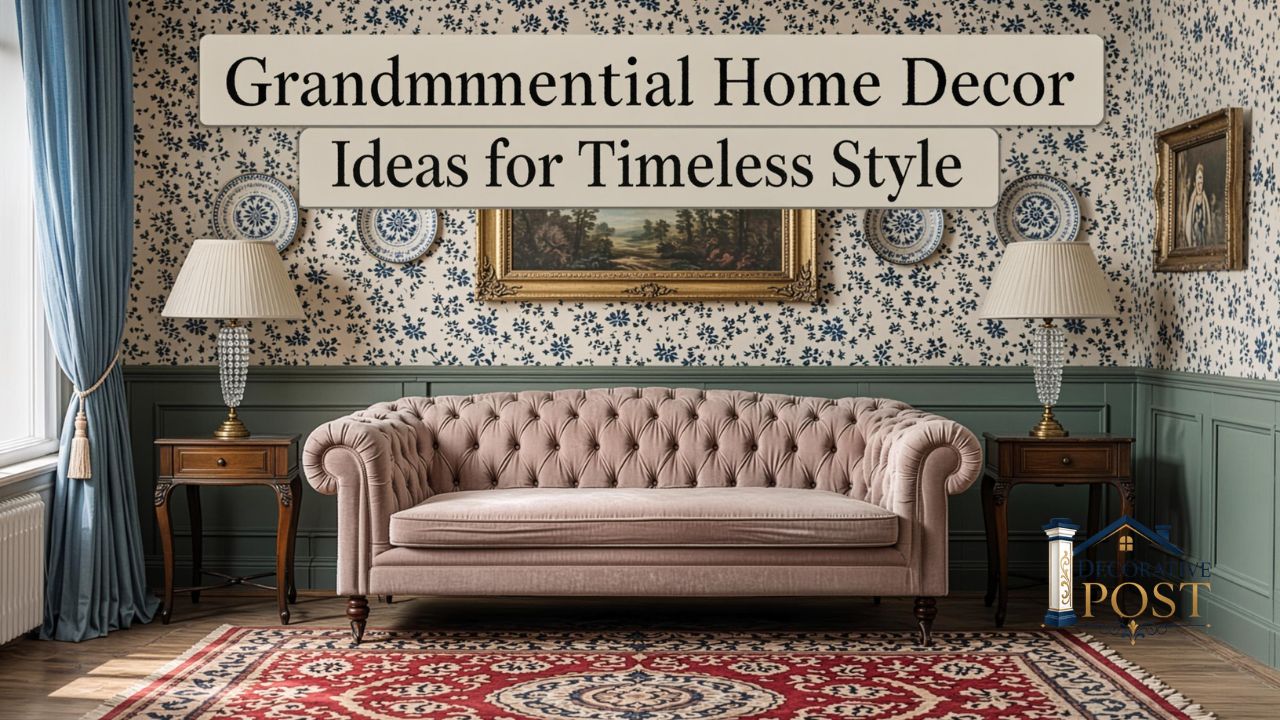 Grandmillennial Home Decor Ideas for Timeless Style