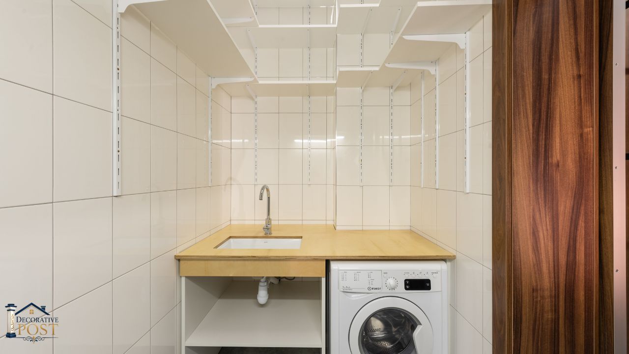 Over Washer and Dryer Shelf Ideas, DIY Tips & Buying Guide